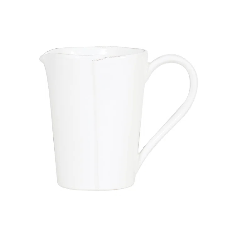 VIETRI Melamine Lastra White Pitcher