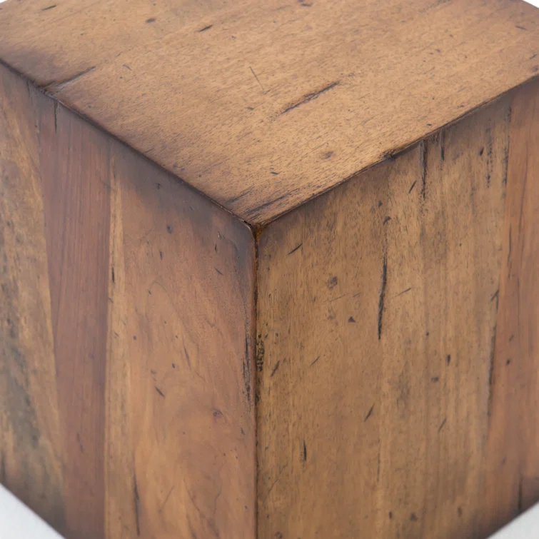 Parkview Square Reclaimed Wood End Table (14")