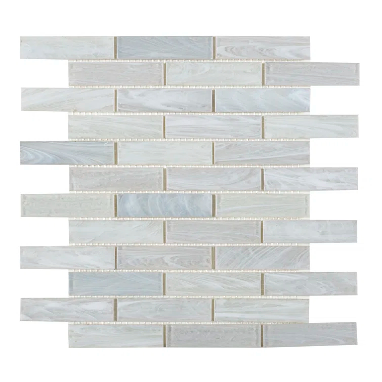 Dorian 1-in. x 4-in. Beveled Brick Joint Satin Glass Wall & Floor Mosaic Tile