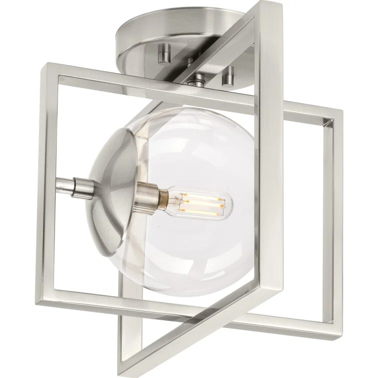 Deaton Glass Semi-Flush Mount Light