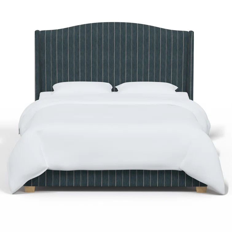 Hagerman Upholstered Wingback Bed