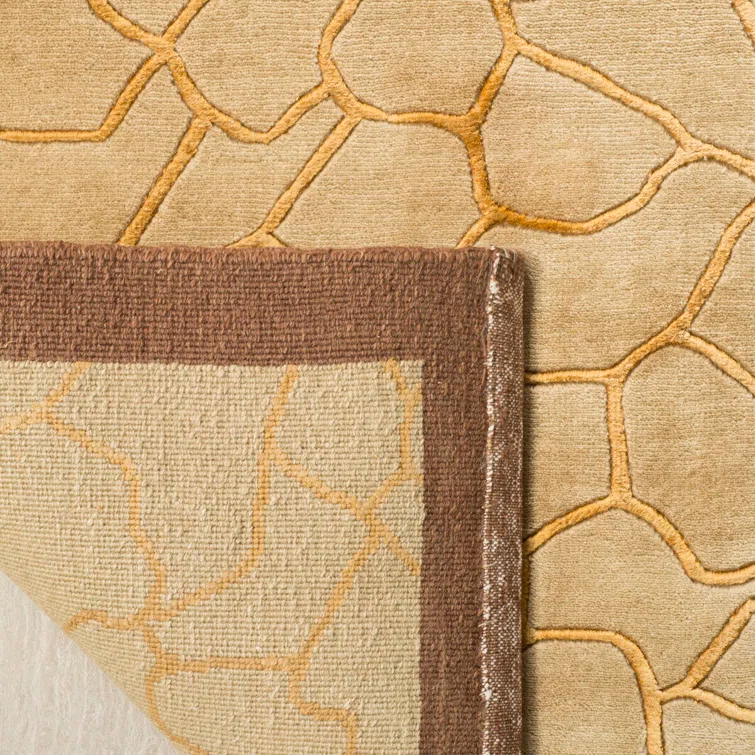 Ipswich Hand Knotted Silk & Wool Pile Abstract Rug