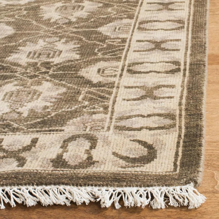 Oushak Hand Knotted Wool Oriental Rug