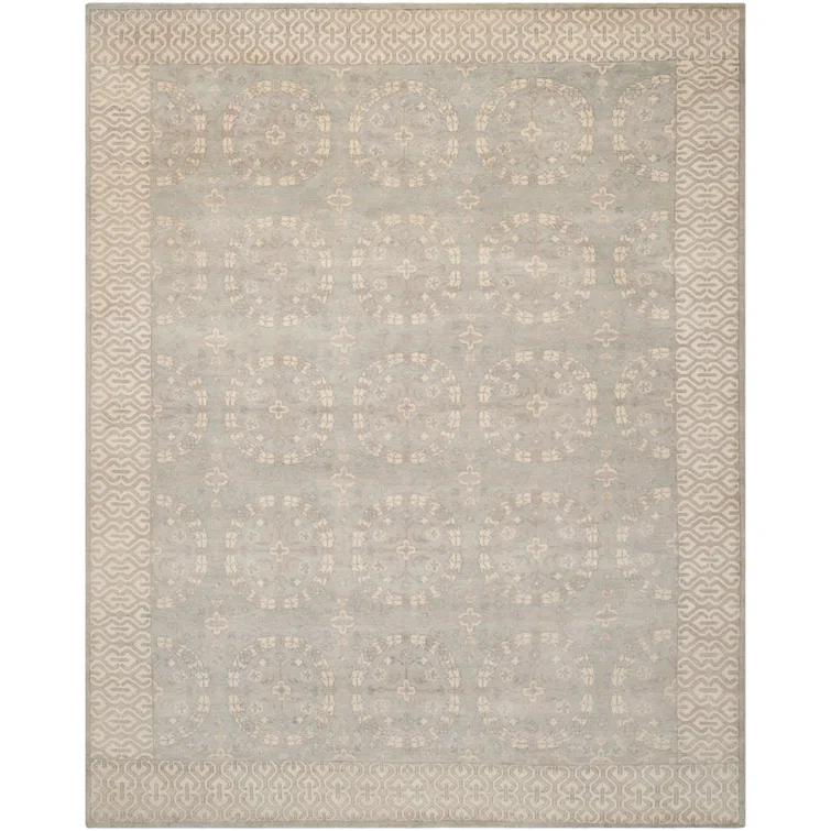 Safavieh Oushak Oriental Hand-Knotted Wool Gray Area Rug | Perigold