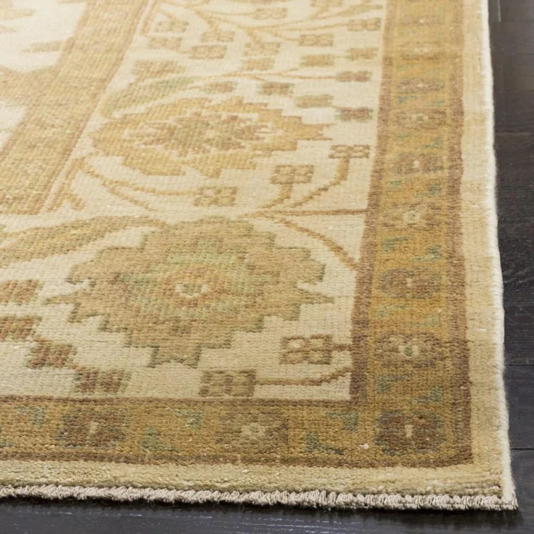 Oushak Hand Knotted Wool Oriental Rug