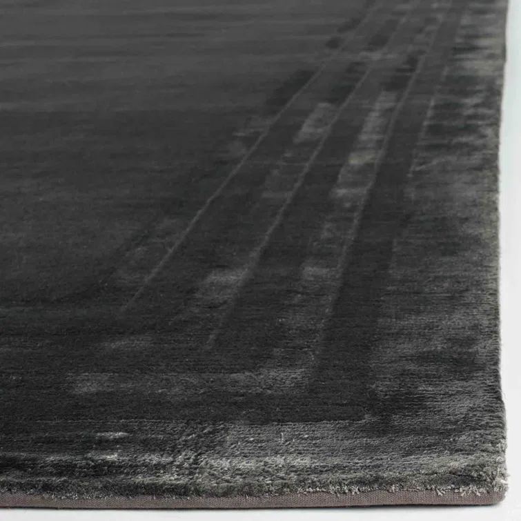 Platinum Elegance 8' x 10' Hand-Knotted Wool-Viscose Blend Area Rug