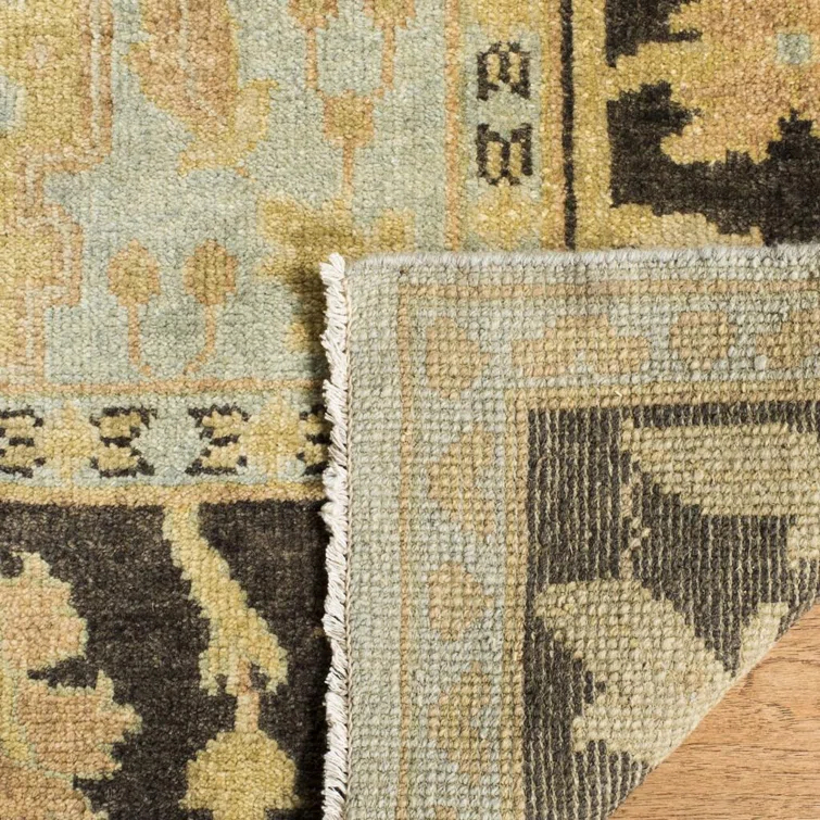 Oushak Hand Knotted Wool Oriental Rug