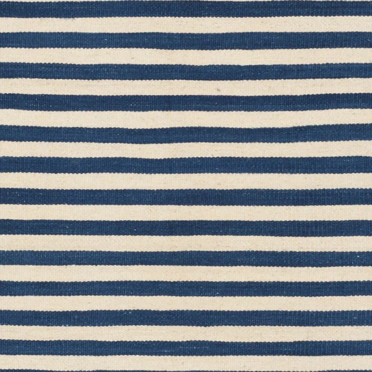 Pacific Stripe Handmade Wool 6' x 9' Area Rug