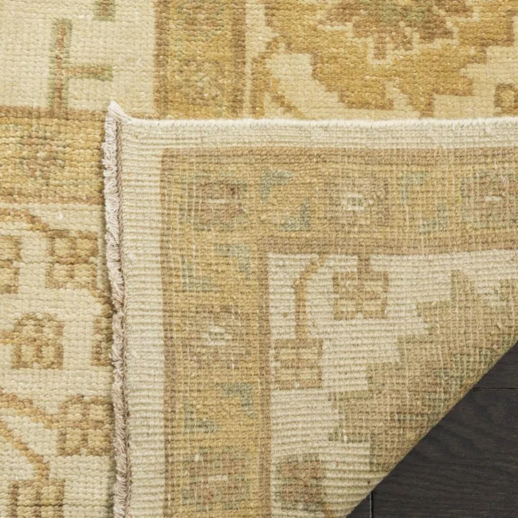 Oushak Hand Knotted Wool Oriental Rug