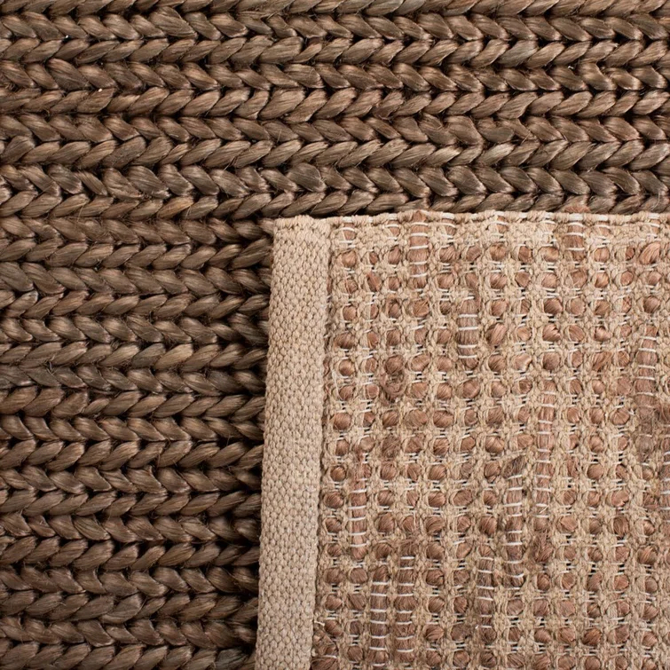 Hand-Knotted Walnut Cotton 8' x 10' Area Rug