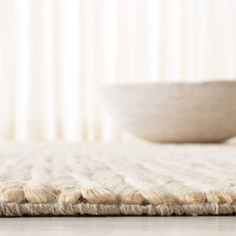 Hand-Knotted Birch & Cotton Blend 8' x 10' Area Rug