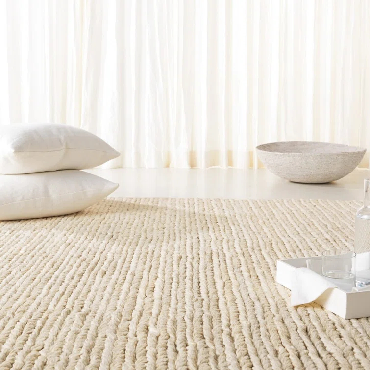 Hand-Knotted Birch & Cotton Blend 8' x 10' Area Rug