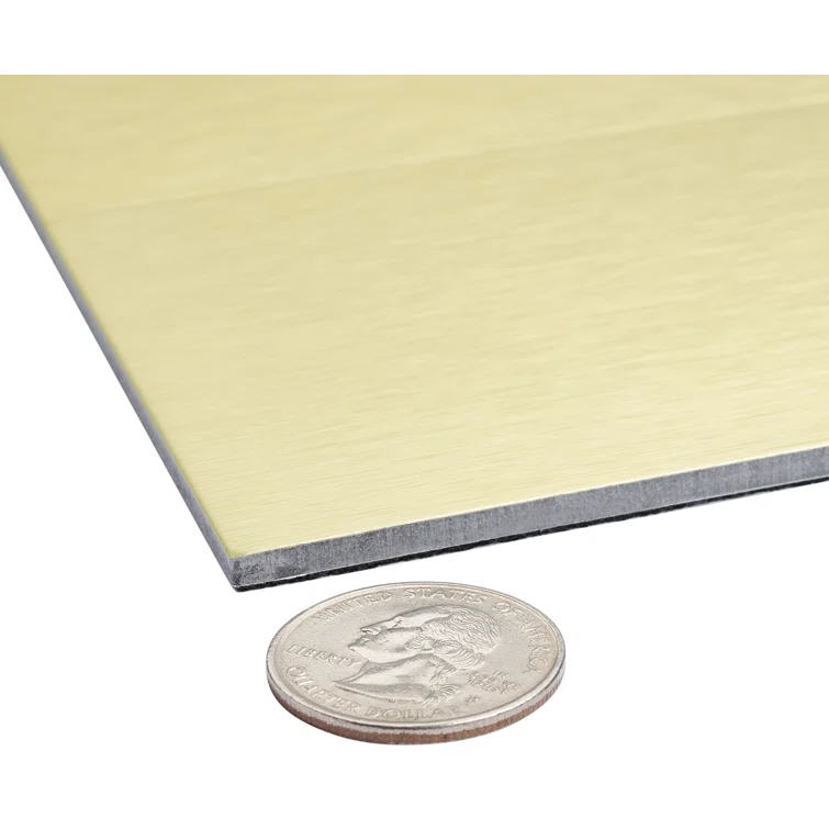 Metal Peel and Stick Subway Tile