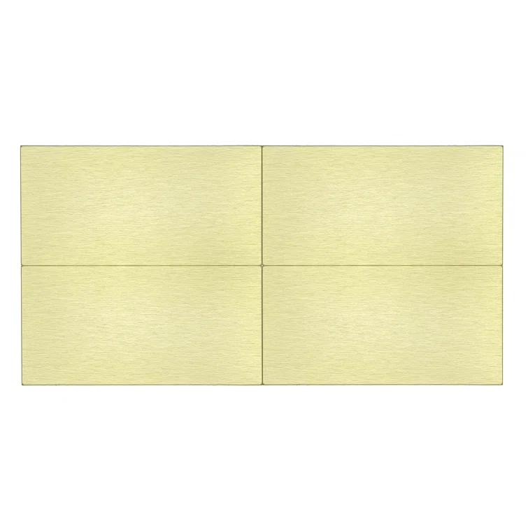 Metal Peel and Stick Subway Tile