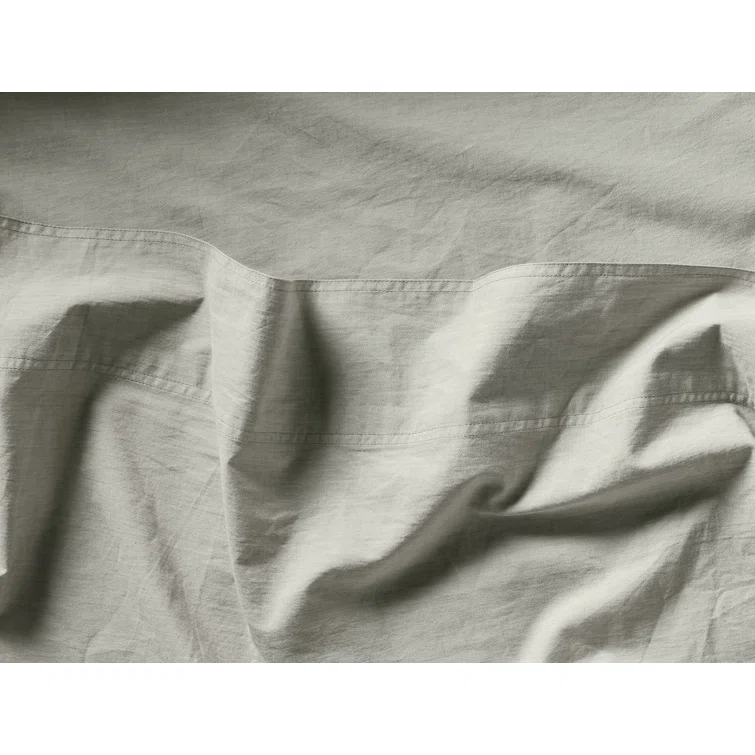 Coyuchi Organic Crinkled Percale Duvet Cover