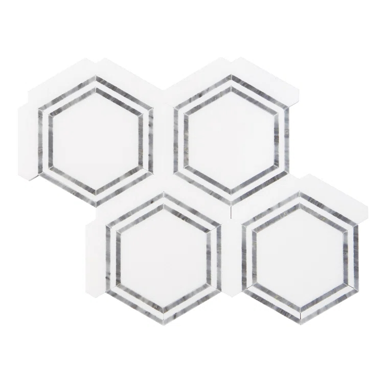 Marble Honeycomb Mosaic Wall & Floor Tile