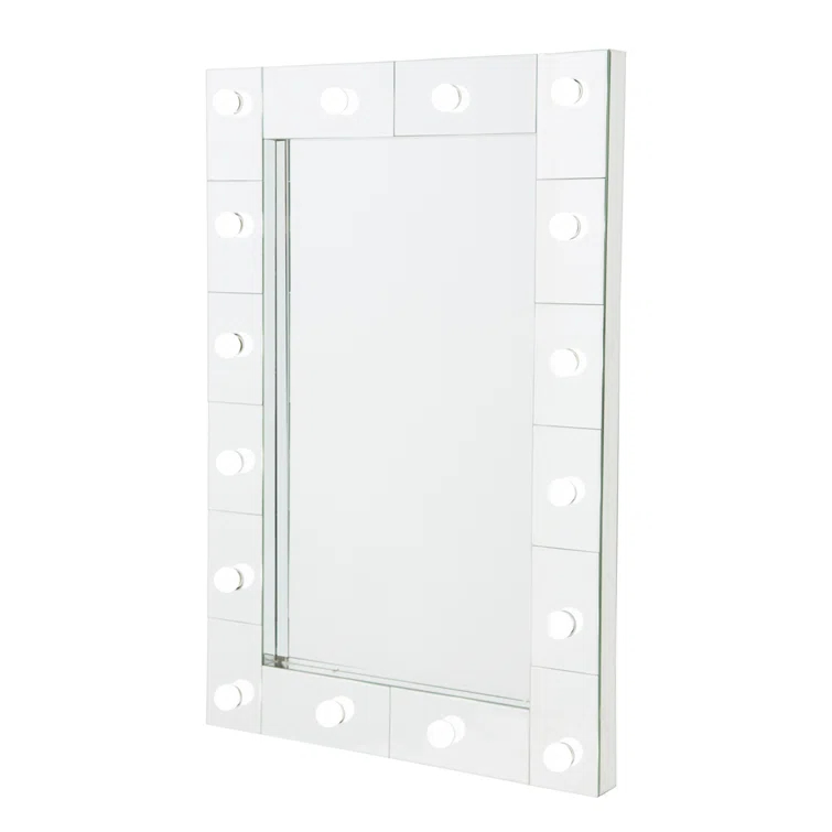 Montreal Glass Flat LED Wall Mirror