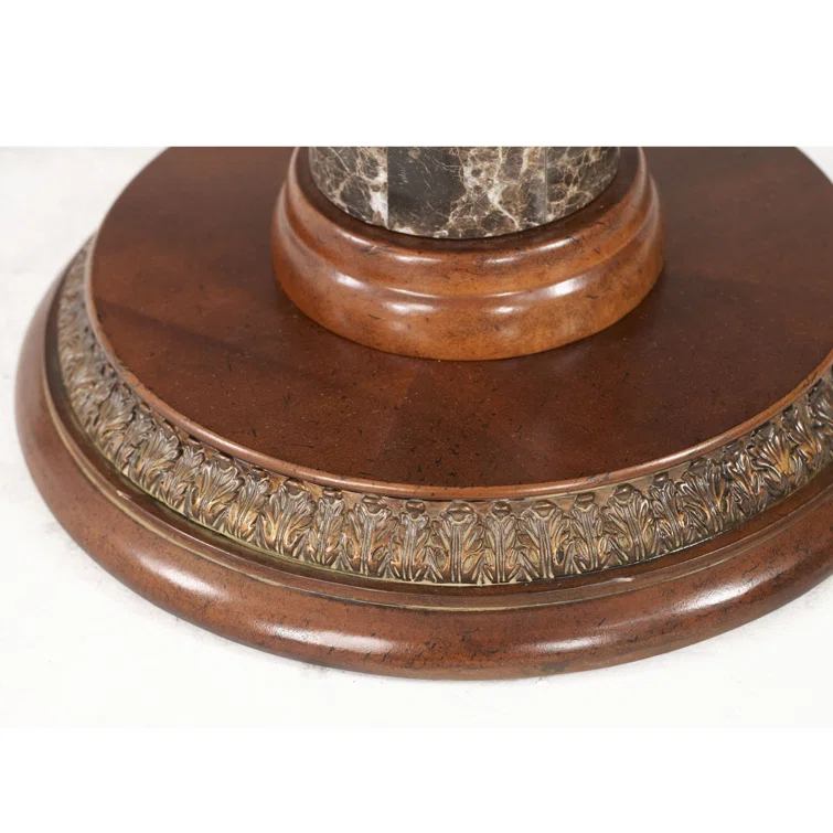 Villa Valencia Glass Tray Top End Table