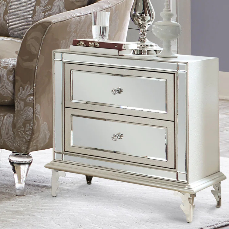 Hollywood Loft Upholstered Nightstand