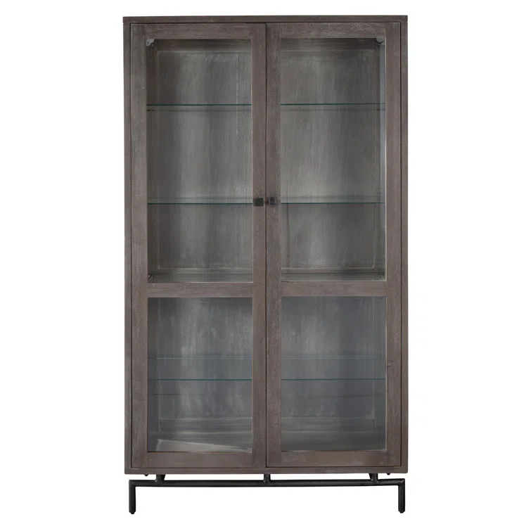 Hekman 24527 Diaplay Cabinet 2-4527 Grey Sedona