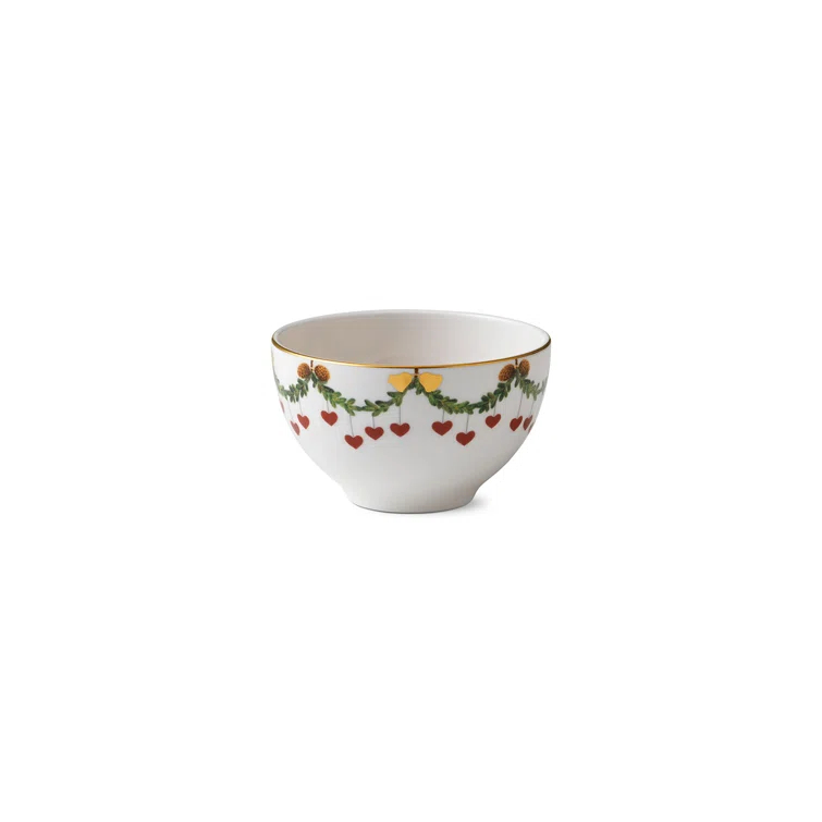 Royal Copenhagen Star Fluted Christmas Chocolate Bowl