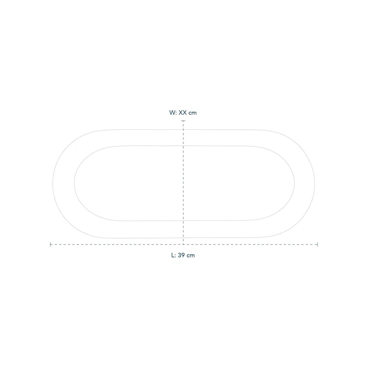 Royal Copenhagen Inspired Ceramic Tiered Oval Christmas Serving Platter
