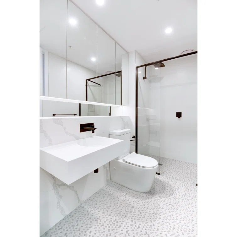 Trillions Hexagon Honeycomb Glass Mosaic Kitchen Backsplash, Bathroom, Shower, Pool, Wall and Floor Tile