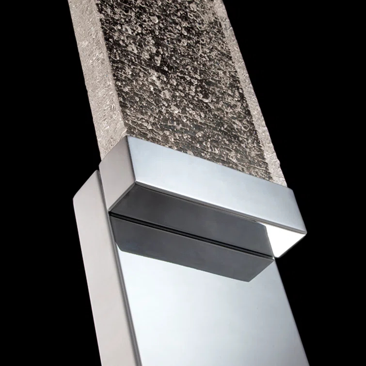 Glacier Steel LED Flush Mounted Sconce