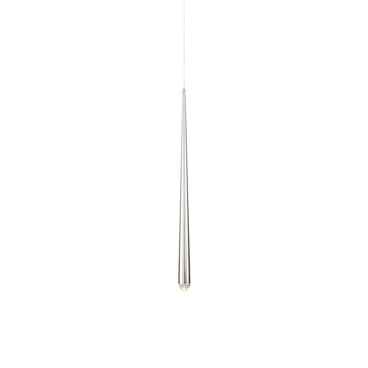 Modern Forms Cascade Dimmable LED Pendant with Clear Crystal Shade
