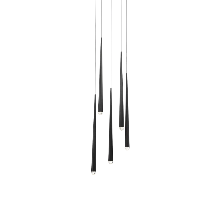 Cascade 5 - Light Dimmable LED Tiered Chandelier