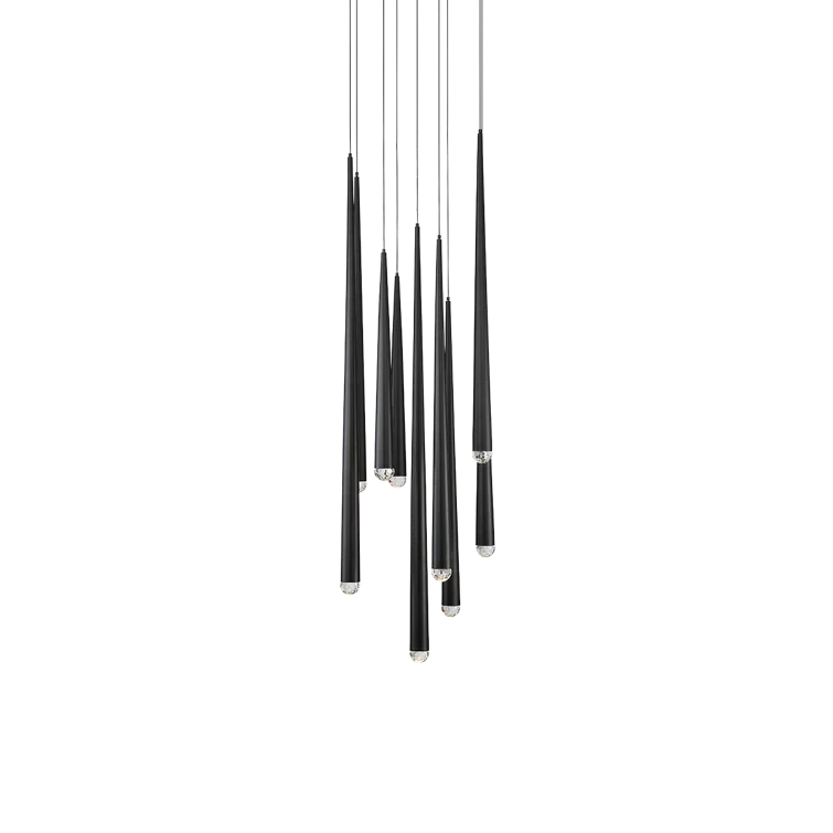 Cascade 9 - Light Dimmable LED Tiered Chandelier