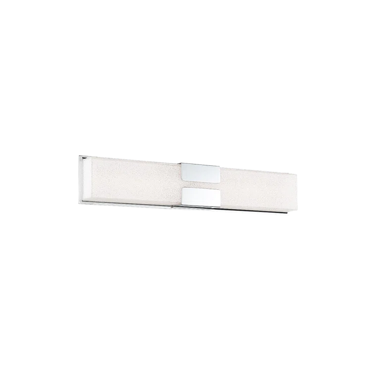 Vodka Chrome 26" LED Vanity Light with Dimmable Crystal-like Shade