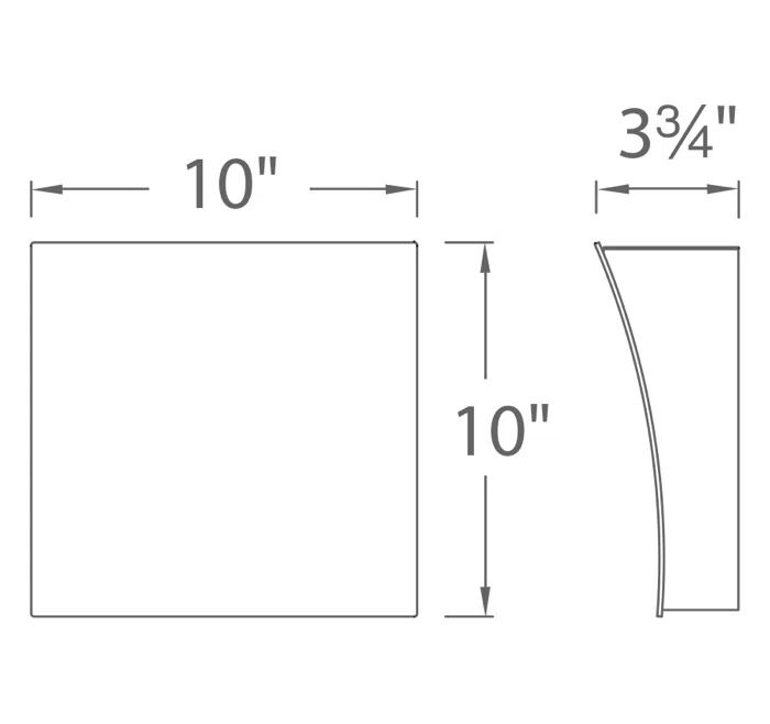 Slide Aluminum LED Flush Mounted Sconce