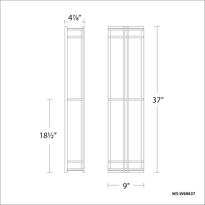 Skyscraper Outdoor Dimmable LED Flush Mount