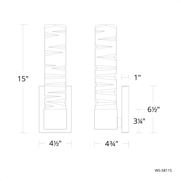 Juliet Aluminum LED Armed Sconce
