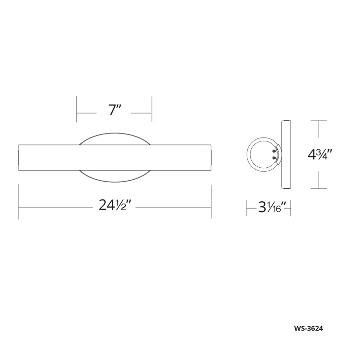 Loft Aluminum LED Flush Mounted Sconce