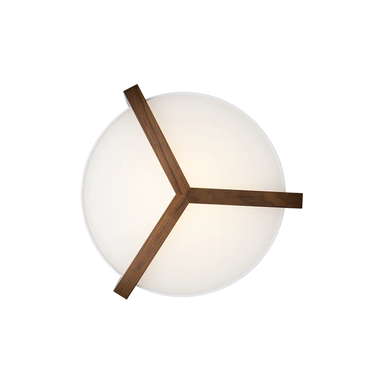 Ernie Single Light Linen LED Flush Mount