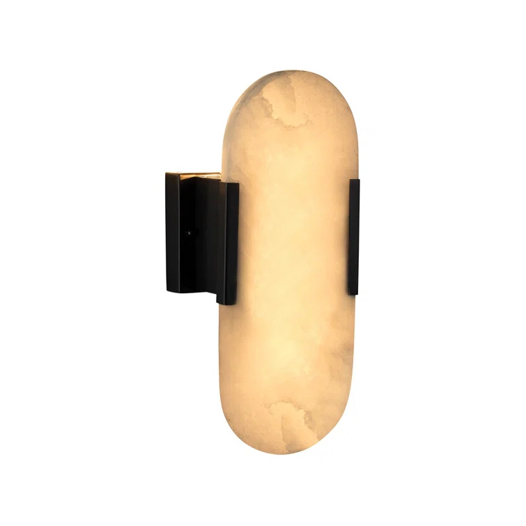 Delphi Steel Flush Mounted Sconce