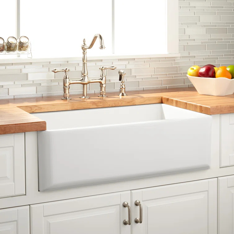 33" Grigham Fireclay Farmhouse Sink