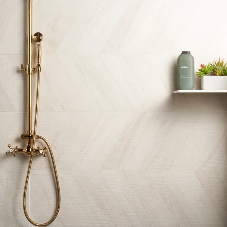 Chevron 24 in. x 48 in. Matte Porcelain Floor and Wall Tile (15.49 Sq. Ft. / Case)