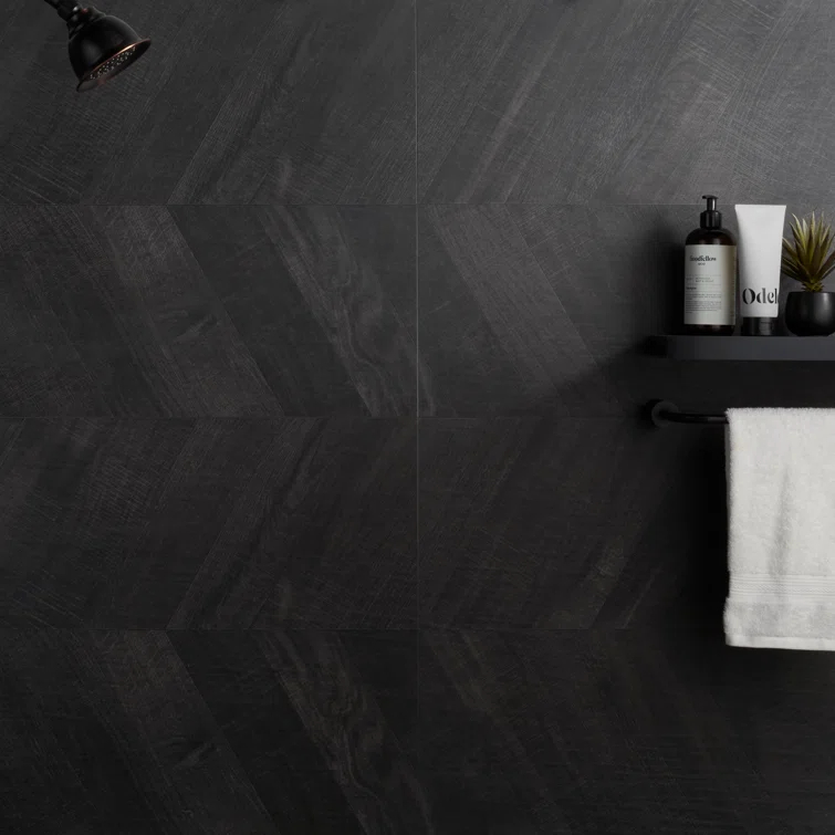 Chevron 24 in. x 48 in. Matte Porcelain Floor and Wall Tile (15.49 Sq. Ft. / Case)