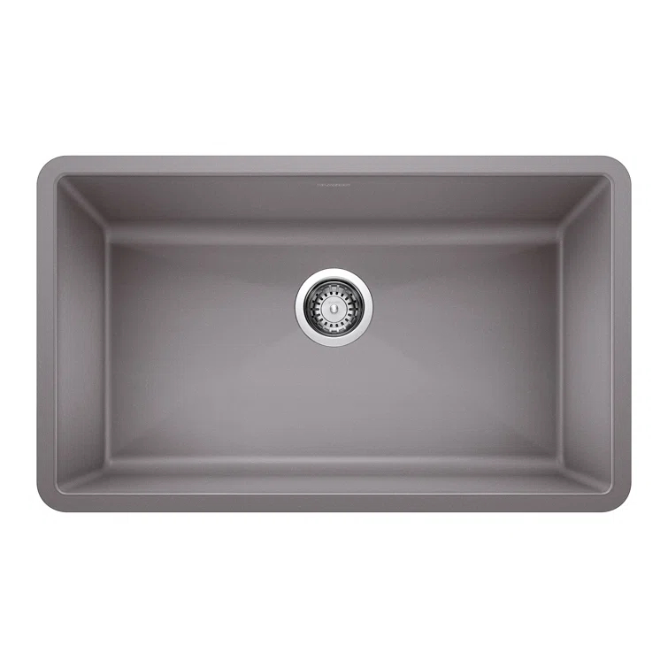 Precis SILGRANIT 32" L X 19" W Super Single Undermount Kitchen SInk