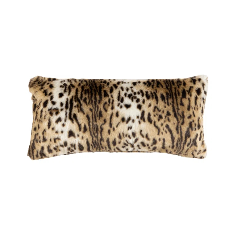 Lili Alessandra Leopard Appliqued Feather Throw Pillow