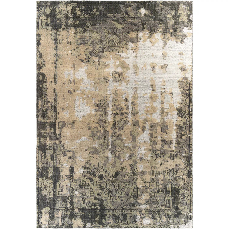 Hoboken Hand-Knotted Navy/Medium Gray Area Rug