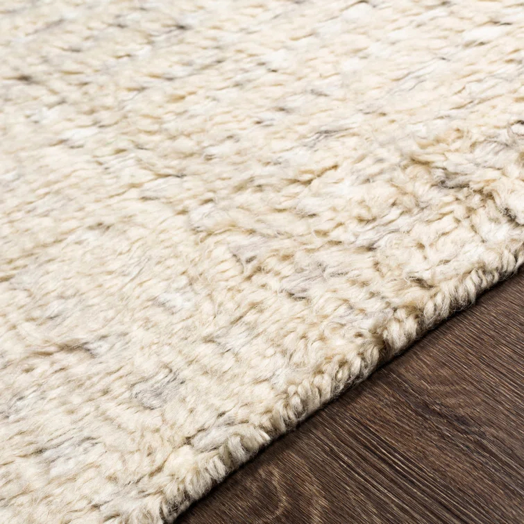 Gray Hand-Knotted Wool 8' x 10' Area Rug
