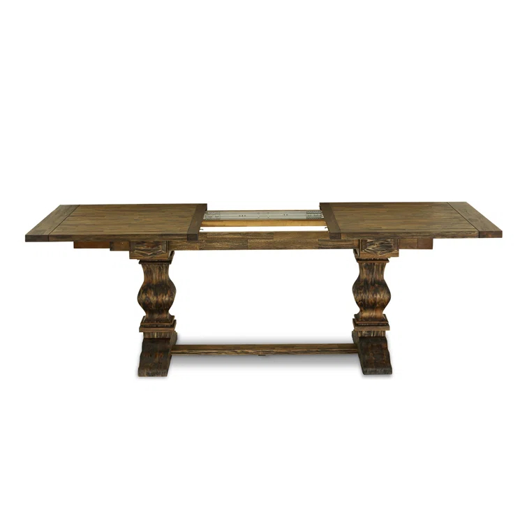 Lassale Removable Leaf Acacia Solid Wood Dining Set