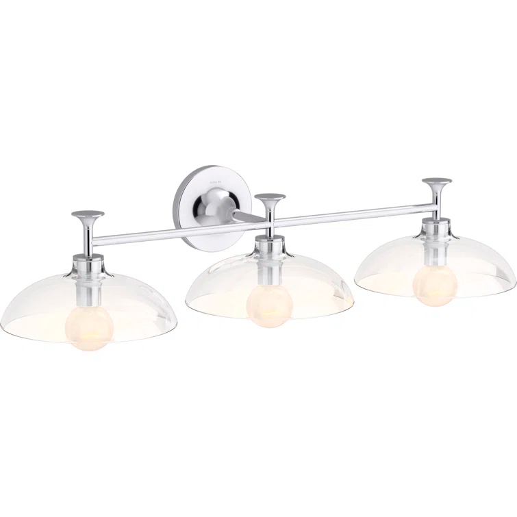 Tone 3 Light Indoor Bathroom Vanity Light Fixture, UL Listed