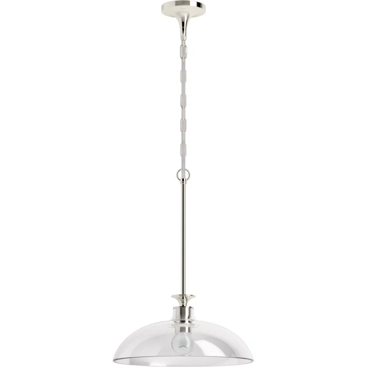 Tone 1 Light Pendant Lighting Fixture for Kitchen Island, 6' Adjustable Cord Length