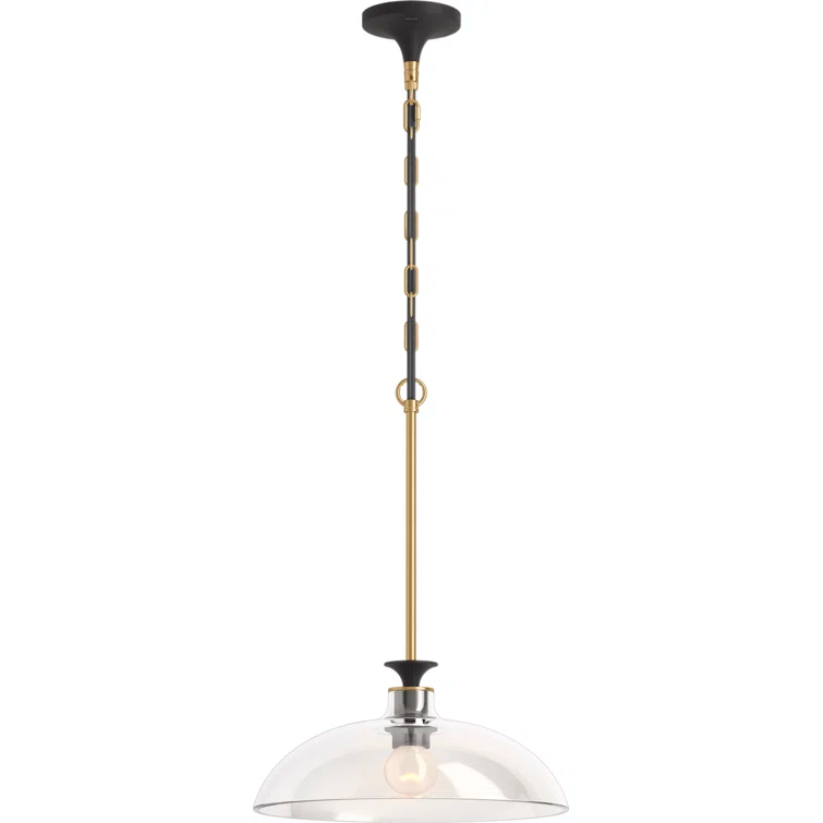 Tone 1 Light Pendant Lighting Fixture for Kitchen Island, 6' Adjustable Cord Length