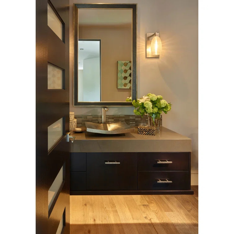 Kohani Hand Hammered Rectangular Vessel Bathroom Sink